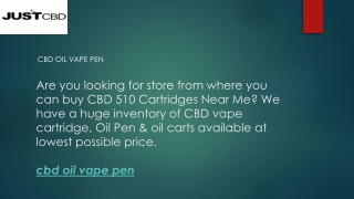 CBD Oil Vape Pen | Justcbdstore.com