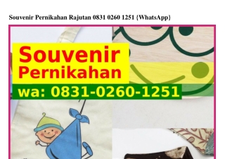 Souvenir Pernikahan Rajutan Ö8ᣮI.Öᒿ6Ö.Iᒿ5I(WA)