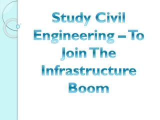 Study Engineering in Australia - Civil Engineering - Lawand Education