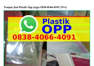 Tempat Jual Plastik Opp Jogja Tempat Jual Plastik Opp Jogja ౦838.4౦66.4౦91{WA}