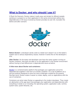 What is Docker