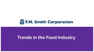 Trends in the Food Industry.pptx