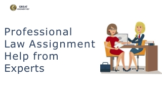 Professional Law Assignment Help from Experts