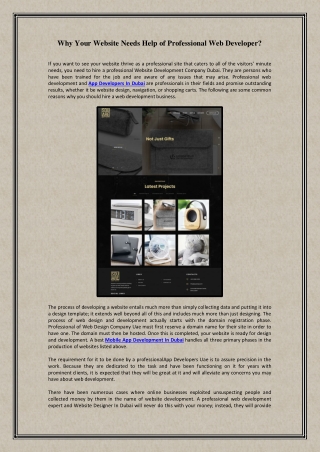 Why Your Website Needs Help of Professional Web De
