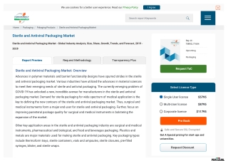 Sterile and Antiviral Packaging Market Trends, and Forecast, 2019 - 2028