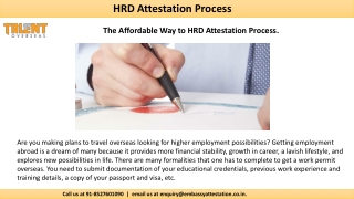 Reasonable Way to HRD Attestation Process.