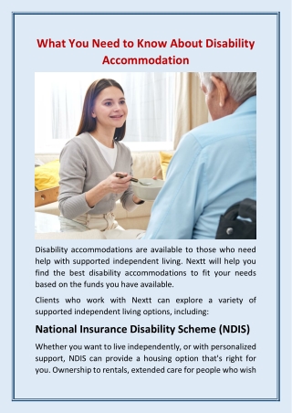 What You Need to Know About Disability Accommodation