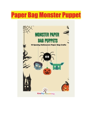 Paper Bag Monster Puppet