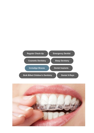 Invisalign Braces Adelaide