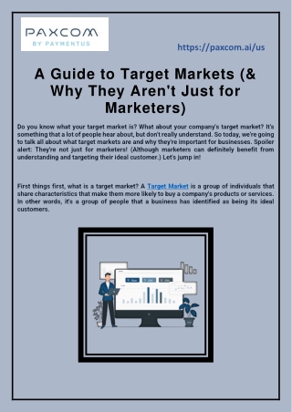 A Guide to Target Markets (& Why They Aren't Just for Marketers)