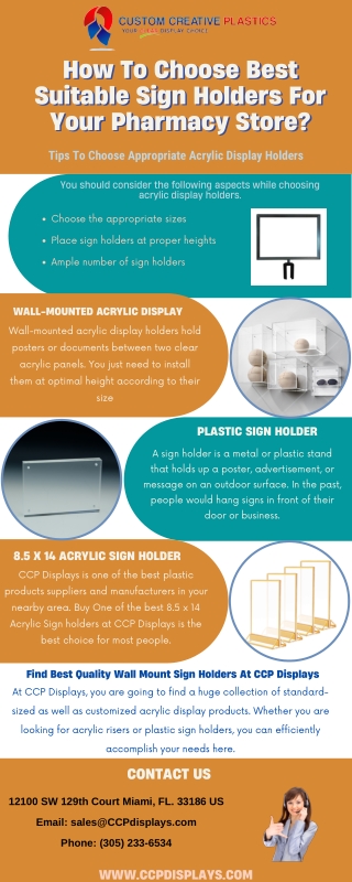 How To Choose Best Suitable Sign Holders For Your Pharmacy Store