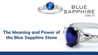 The Meaning and Power of the Blue Sapphire Stone