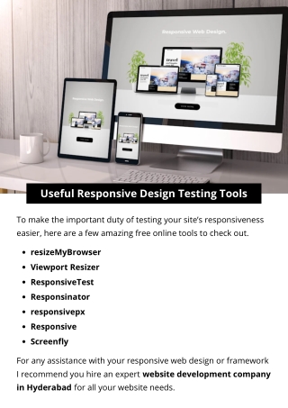 Useful Responsive Design Testing Tools