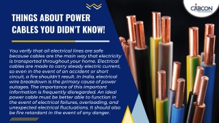 Things About Power Cables You Didn’t Know!