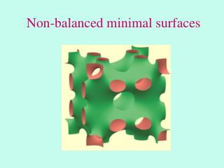 Non-balanced minimal surfaces