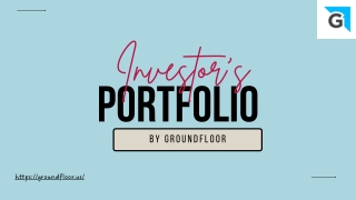 Leading Real Estate Investing Platform: Groundfloor