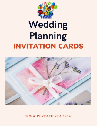 Wedding Planning Invitation Cards