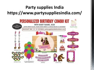 Birthday Party decorations in India