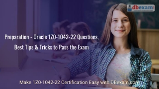 Preparation - Oracle 1Z0-1042-22 Questions, Best Tips & Tricks to Pass the Exam