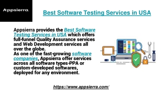 Best Software Testing Services in USA