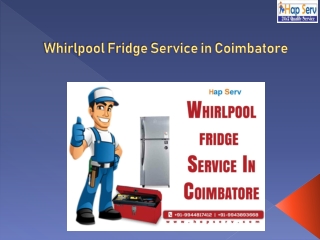 Whirlpool Fridge Service Centre In Coimbatore