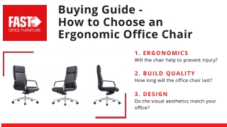 Buying Guide: How to Choose an Ergonomic Office Chair - Fast Office Furniture
