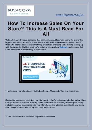 How To Increase Sales On Your Store This Is A Must Read For All