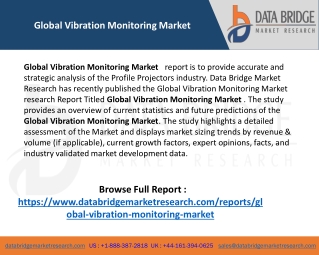 Global Vibration Monitoring Market Size