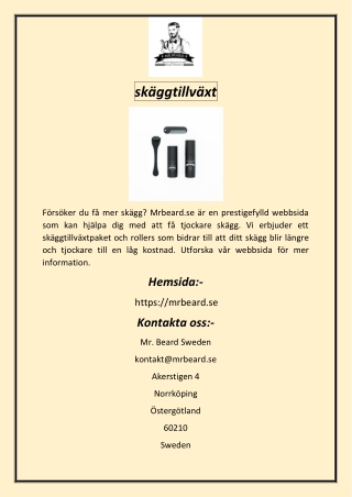 skäggtillväxt