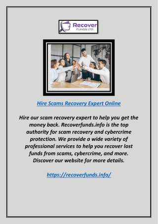 Hire Scams Recovery Expert Online | Recoverfunds.info