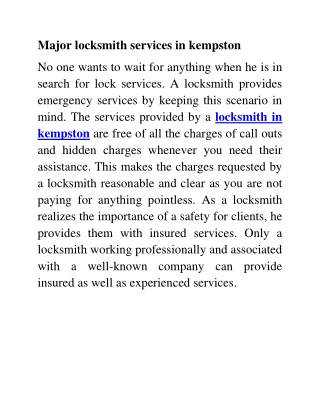 locksmith in kempston