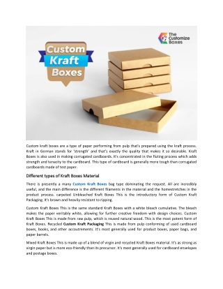 How to Choose Eco Friendly Custom Kraft Boxes for Product Visibility?