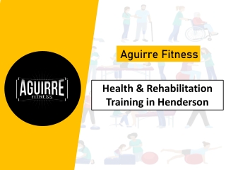 Health And Rehabilitation Training in Henderson