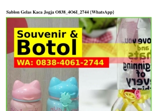 Sablon Gelas Kaca Jogja