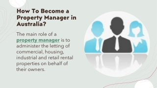 How To Become a Property Manager in Australia