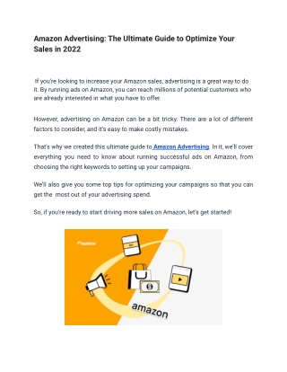 Amazon Advertising_ The Ultimate Guide to Optimize Your Sales in 2022