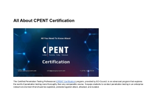 All About CPENT Certification