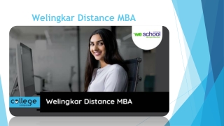 Welingkar Distance MBA