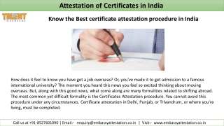 Know more about Attestation of Certificates in India
