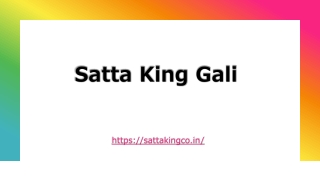 Satta King Gali ​