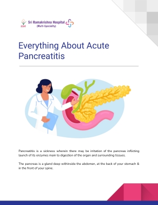 Everything About Acute Pancreatitis