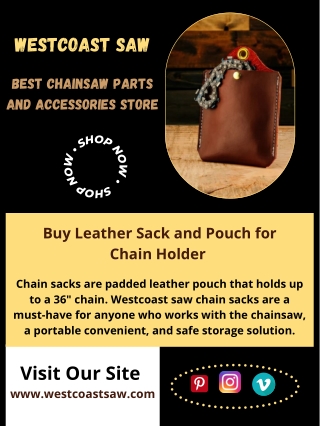 Buy Leather Sack and Pouch for Chain Holder