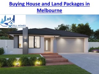 Buying House and Land Packages in Melbourne