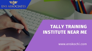 Tally Training Institute Near Me