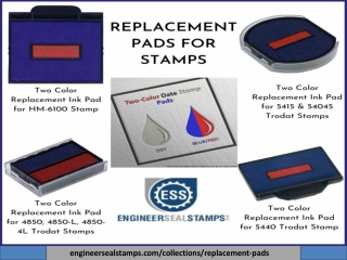 Replacement Ink Pads for Stamps