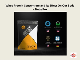 Whey Protein Concentrate and Its Effect On Our