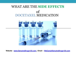 Docetaxel side effects