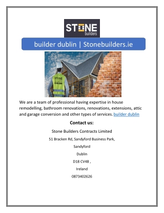 builder dublin | Stonebuilders.ie