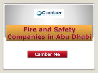 Fire and Safety Companies in Abu Dhabi