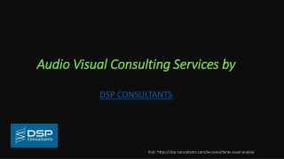 Audio- Visual Consultants in Saudi Arabia